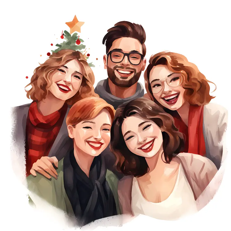 Group of Friends Smiling