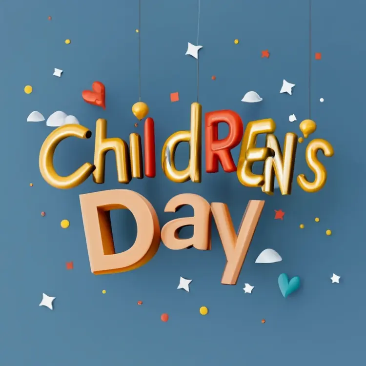 Colorful Hearts Children's Day