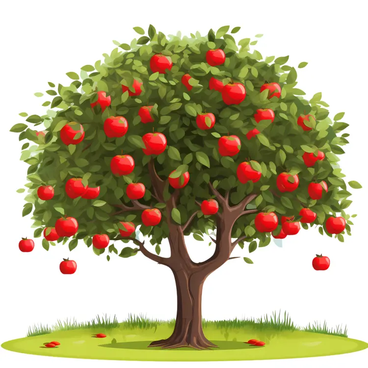 Apple Tree with Plenty of Apples