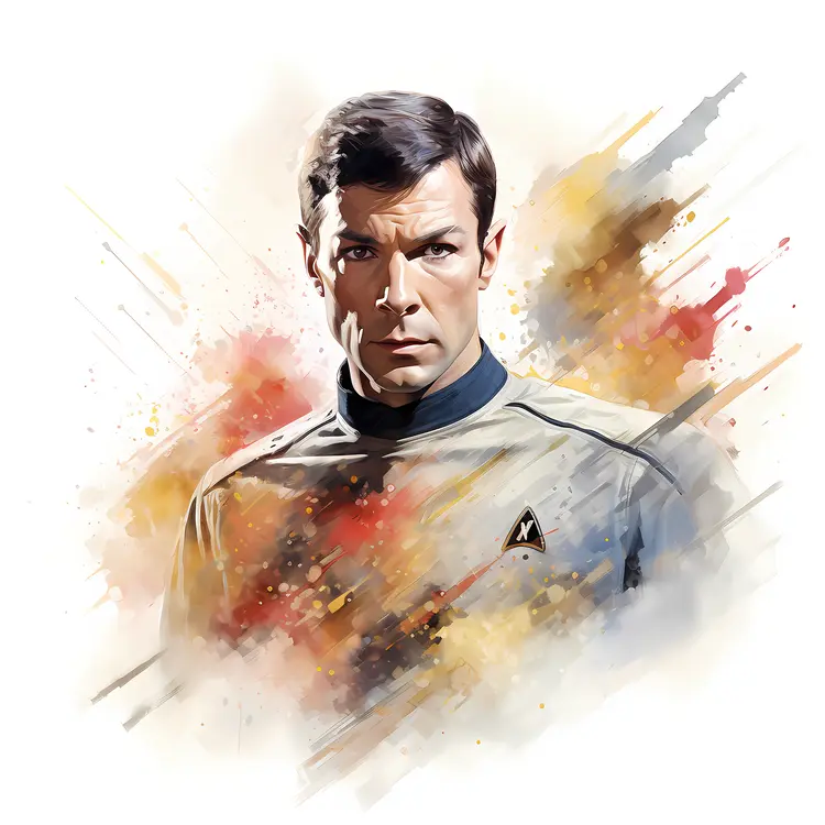 Star Trek Character in Grey Uniform