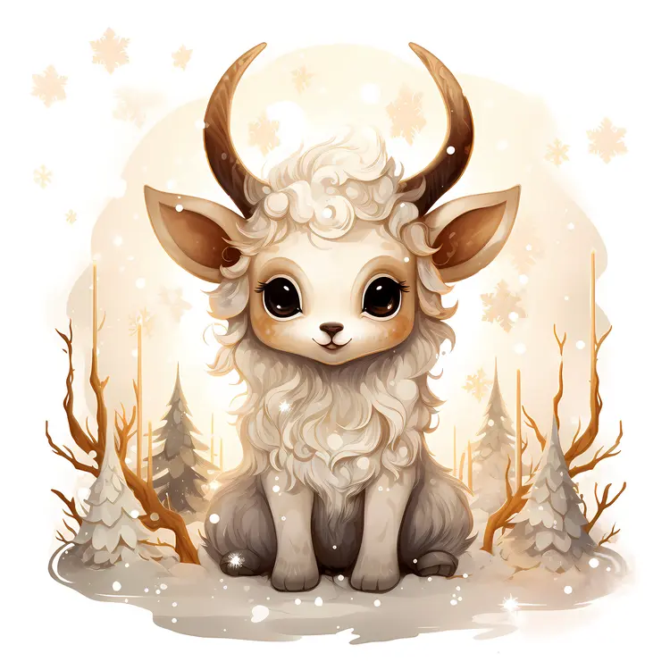 Cute Animal with Antlers