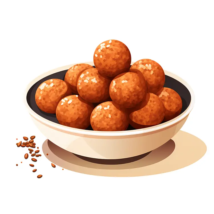 Plate of Laddu Sweets