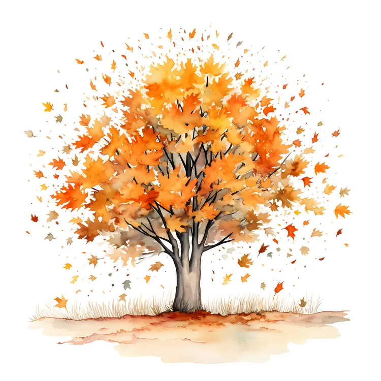 Single Autumn Tree