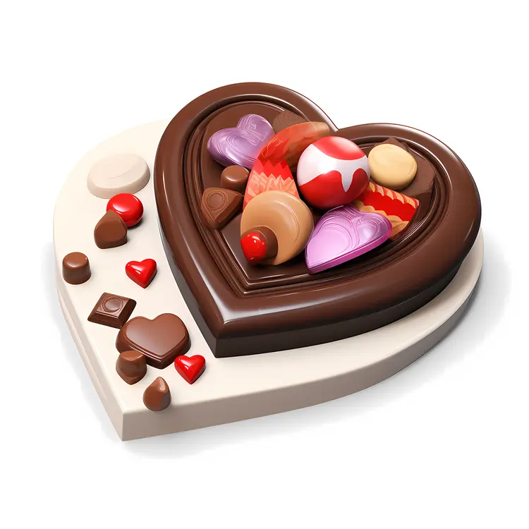 Heart-Shaped Chocolates for Valentine's Day
