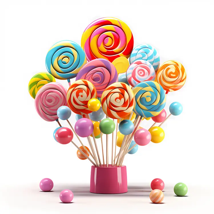 Colorful Lollipop Bouquet