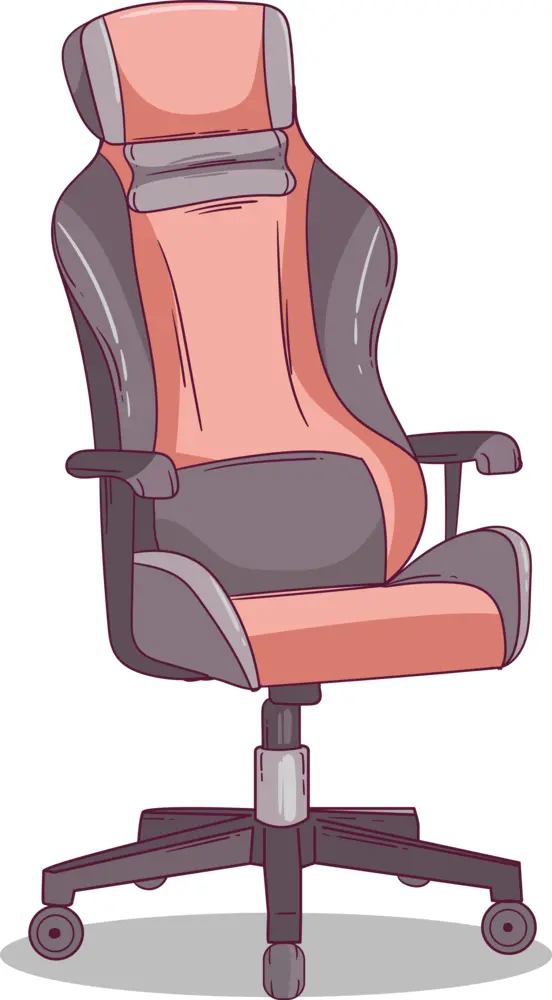 Red Gaming Chair with Armrests