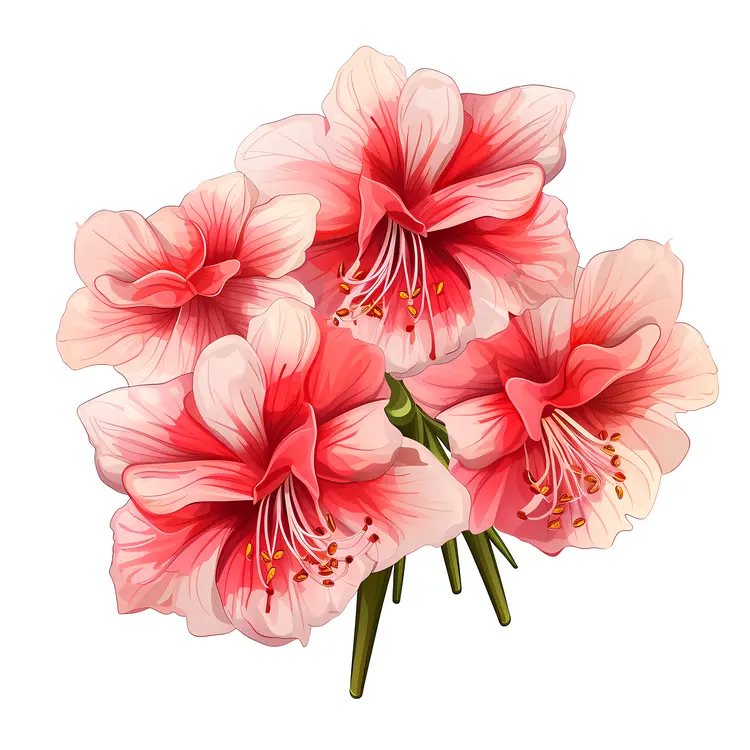 Pink Amaryllis Flower Bouquet