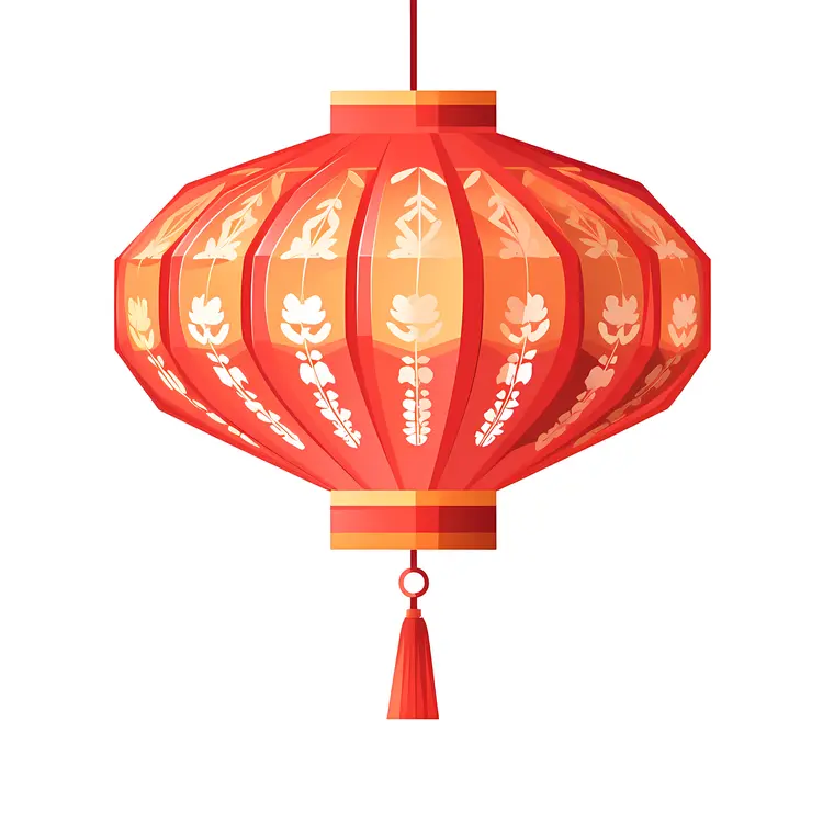 Single Red Lantern for Chinese New Year