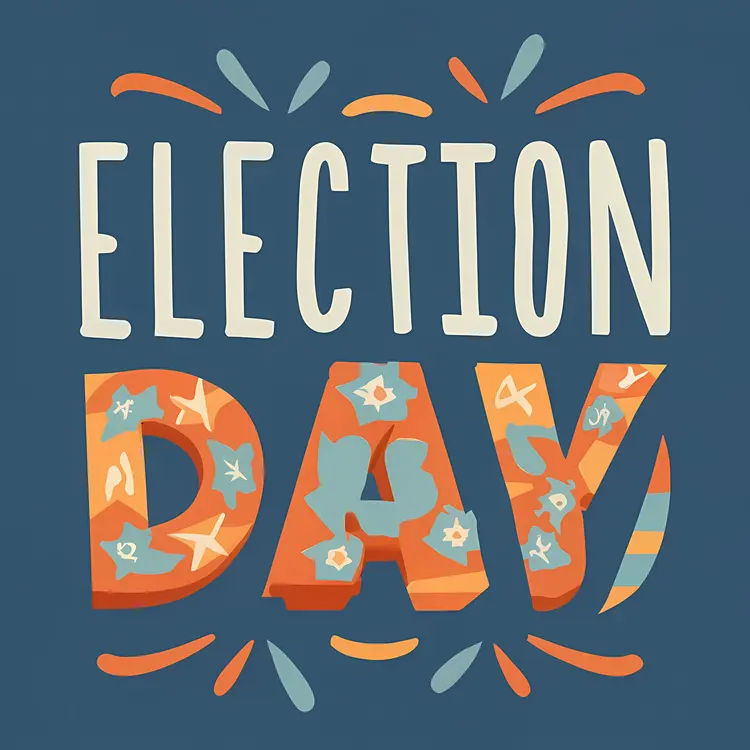 Colorful Election Day Celebration