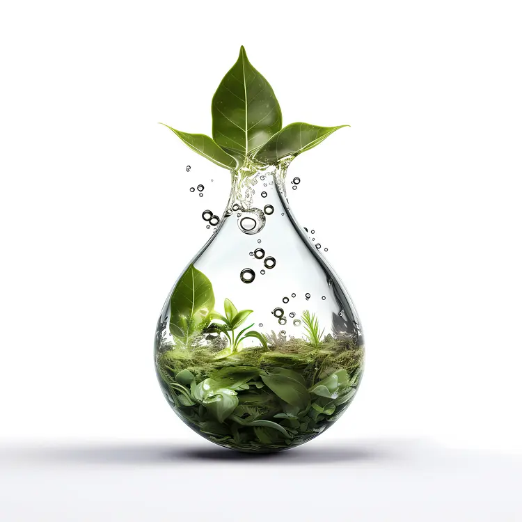 Terrarium with Miniature Leaves