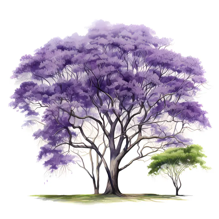 Elegant Purple Tree in Bloom