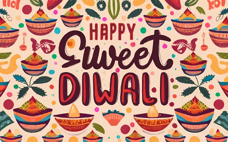 Happy Sweet Diwali with Sweets