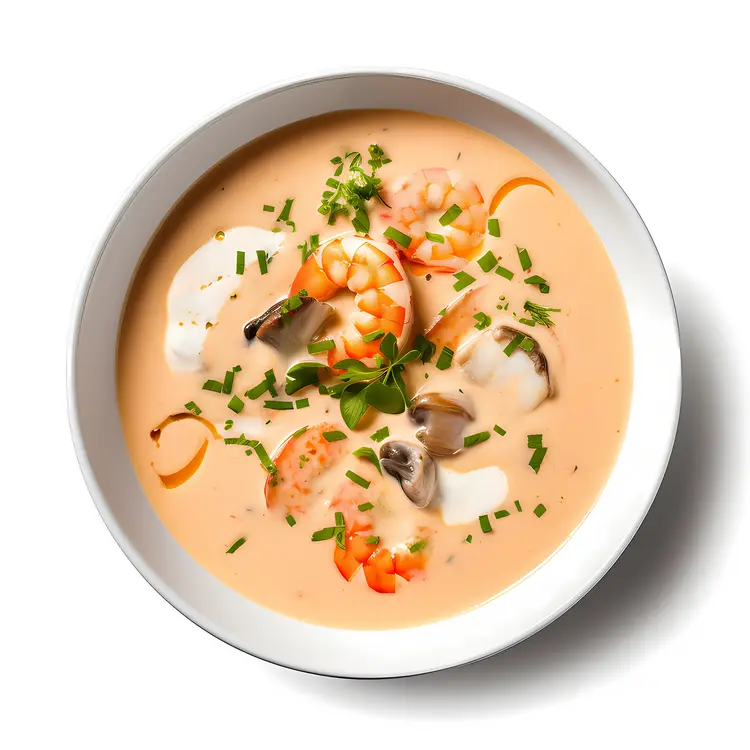 Seafood Soup with Herbs