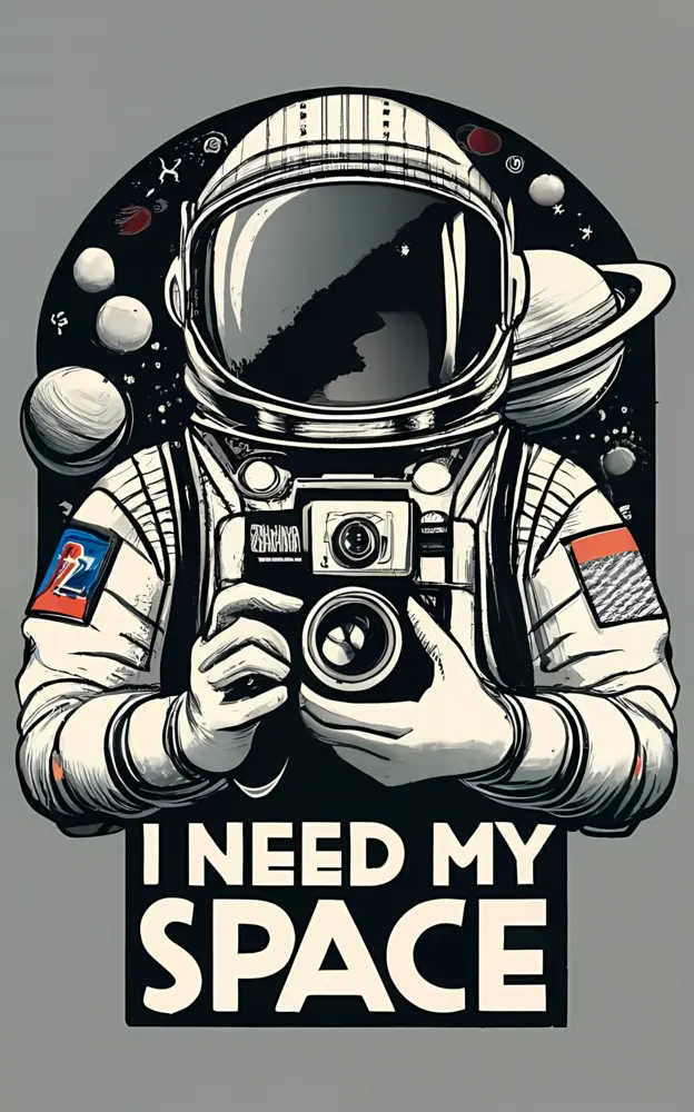 Astronaut with Camera in Space