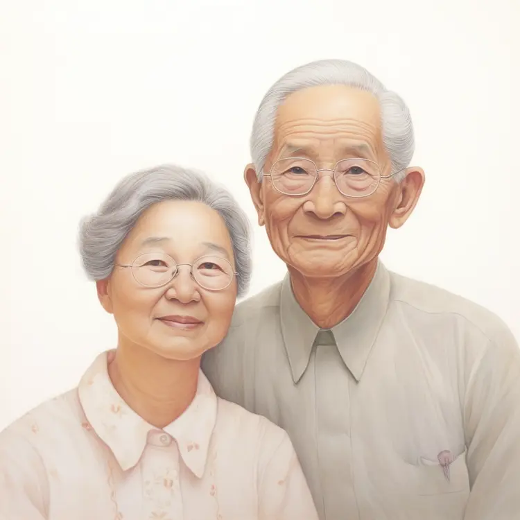 Portrait of a Happy Elderly Couple