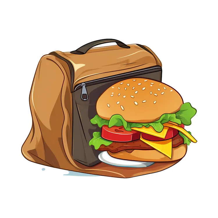 Burger in a Lunch Bag