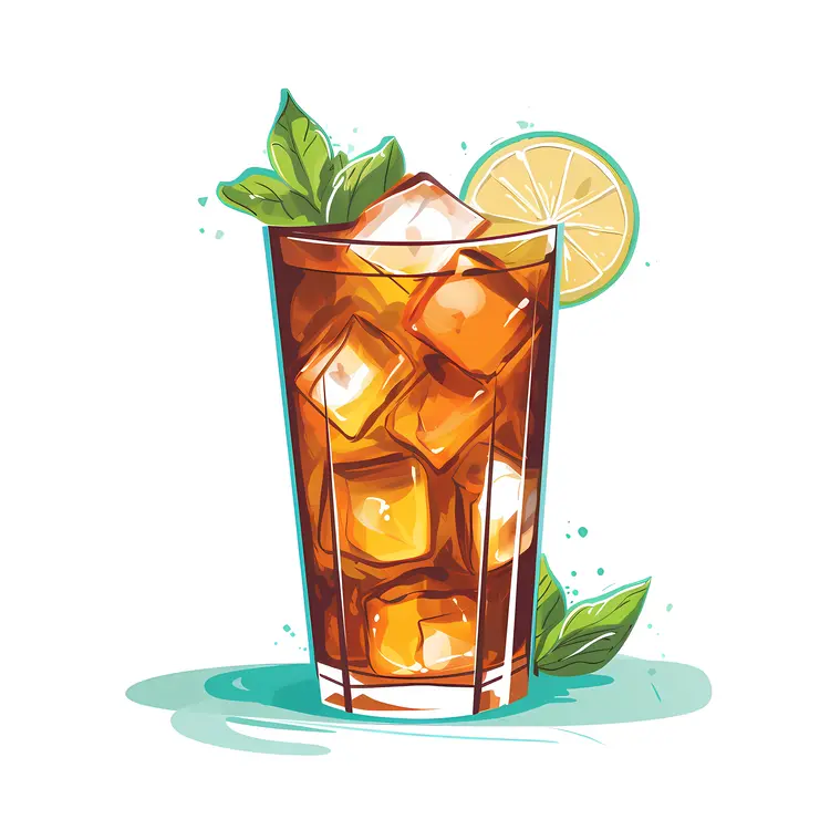Iced Tea with Lemon and Mint