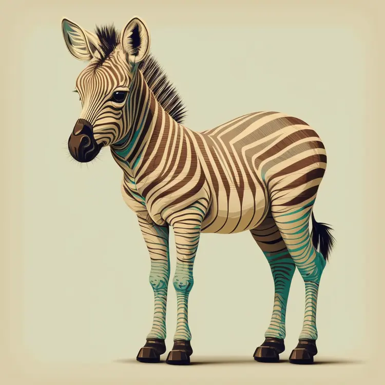 Cute Zebra Illustration