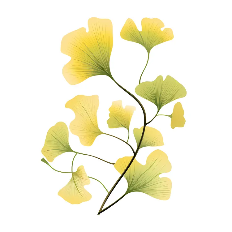 Ginkgo Leaves Illustration