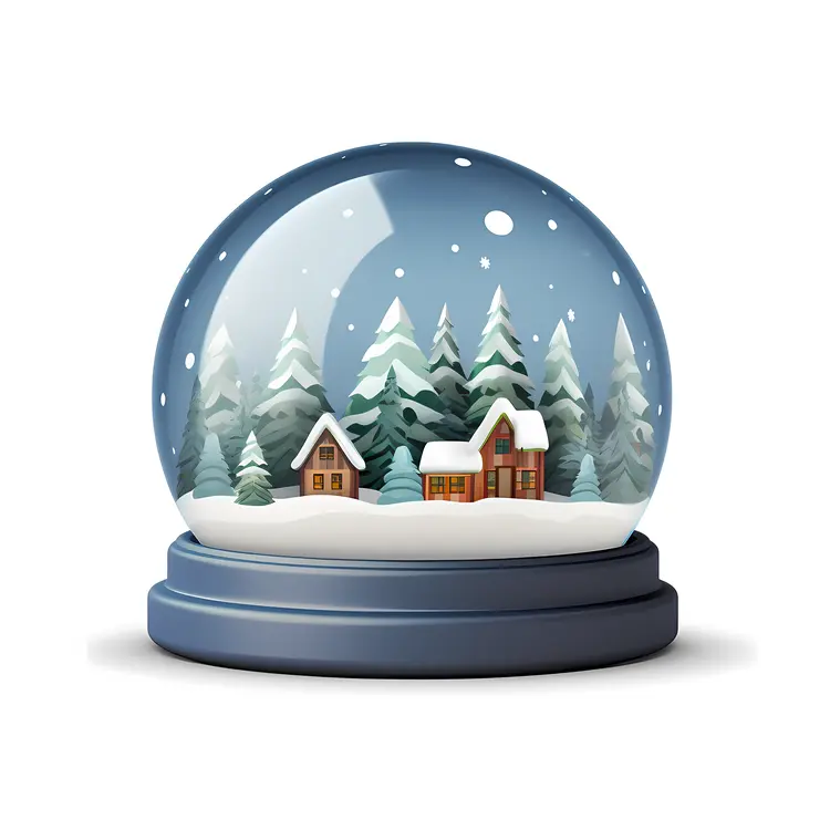 Snow Globe with Cozy House