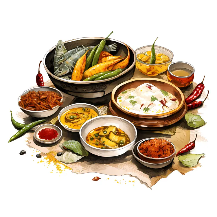Fish and Vegetables Platter
