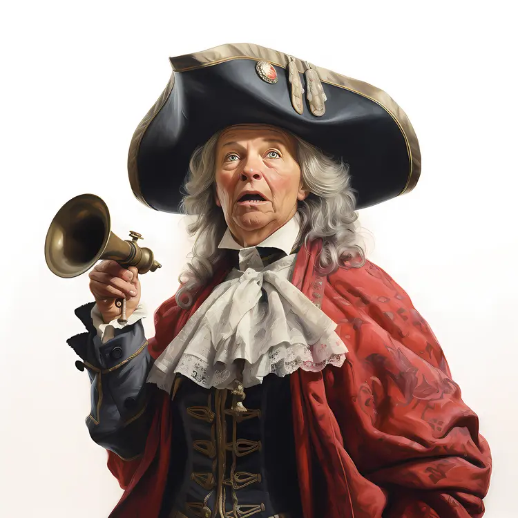 Man in Historical Costume with Trumpet