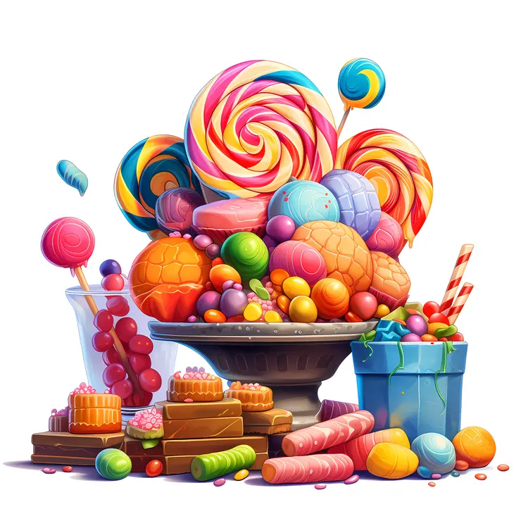 Colorful Candy Bowl