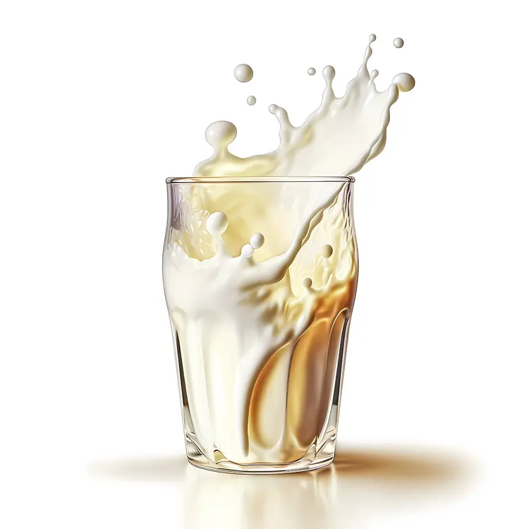 Milk Splash in Glass