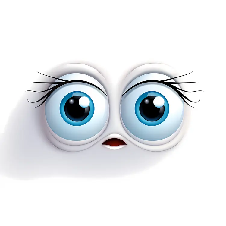 Surprised Big Eyes Illustration