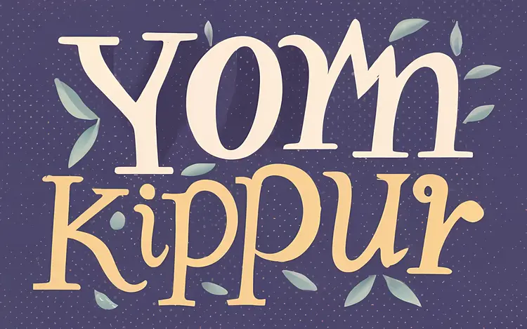 Yom Kippur Decorative Design