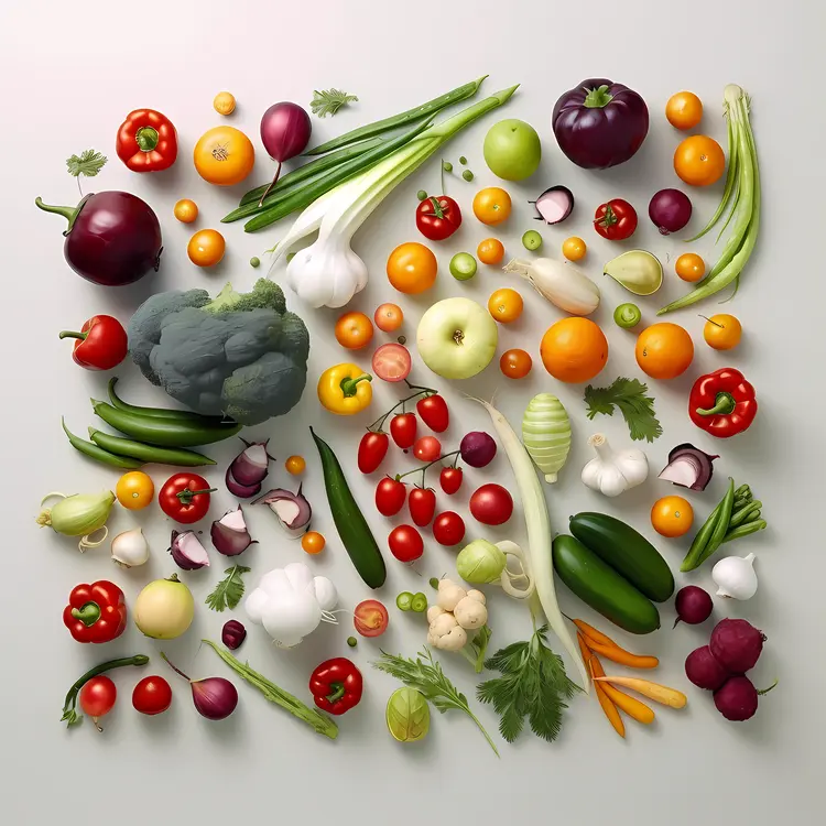 Colorful Fresh Vegetables Assortment