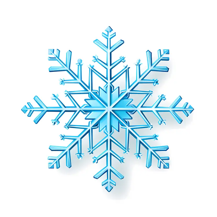 Blue Snowflake Illustration