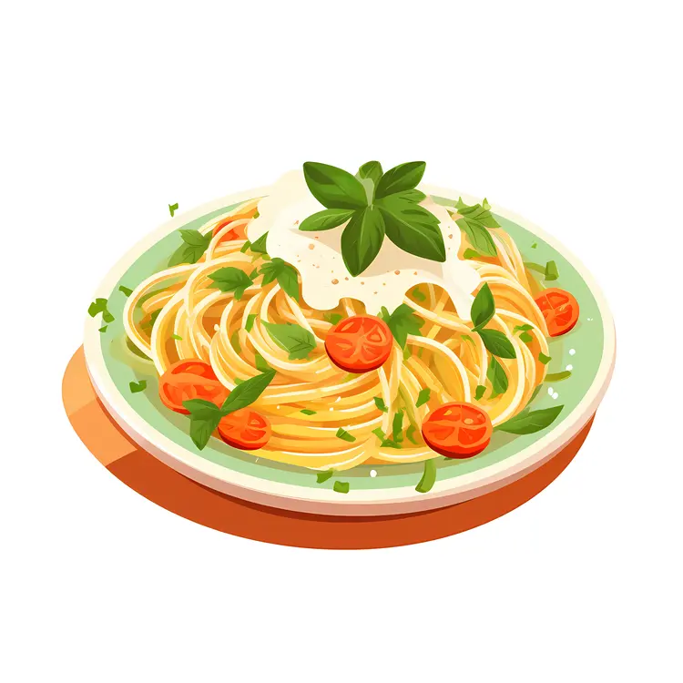 Delicious Spaghetti with Tomato and Basil