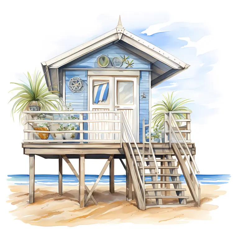 Small cute doodle house