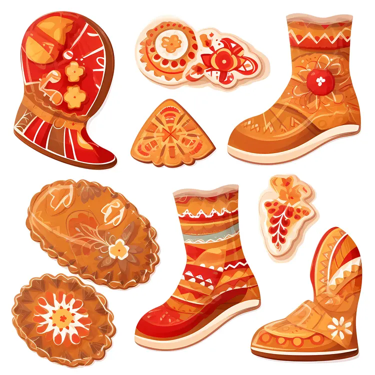 Festive Decorated Cookies for Christmas