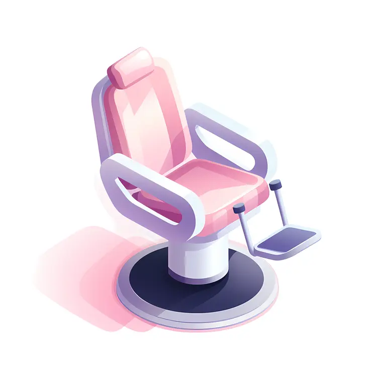 Pink and White Salon Chair for Modern Beauty Salons