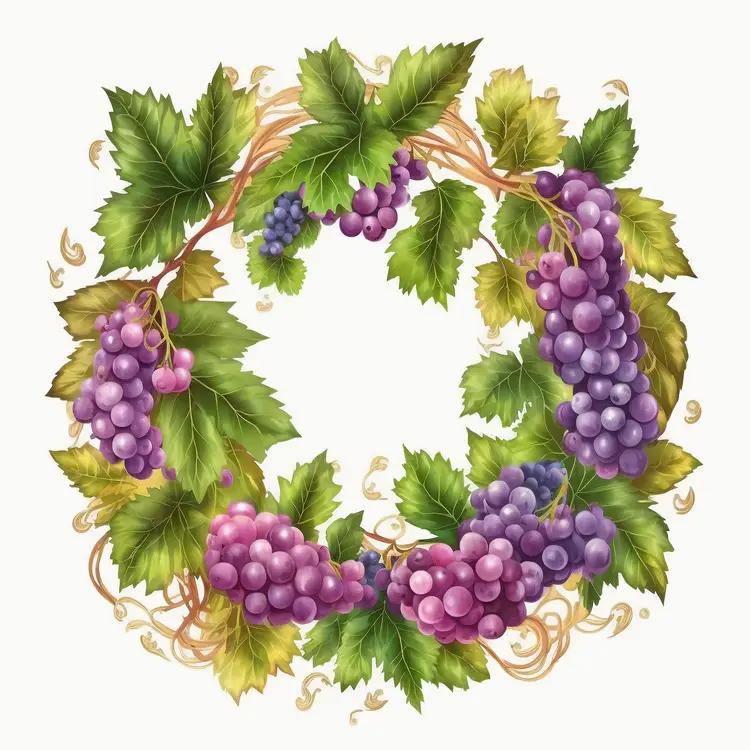 Beautiful Grape Wreath for Harvest Festival