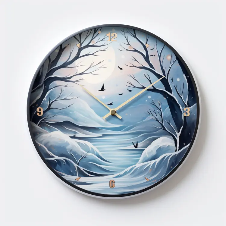 Winter Landscape Clock