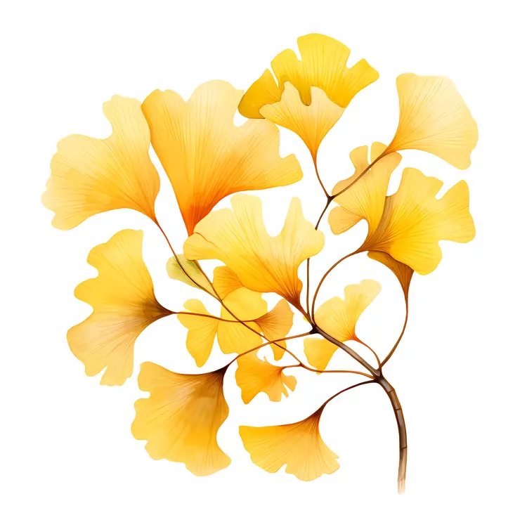 Yellow Ginkgo Leaves