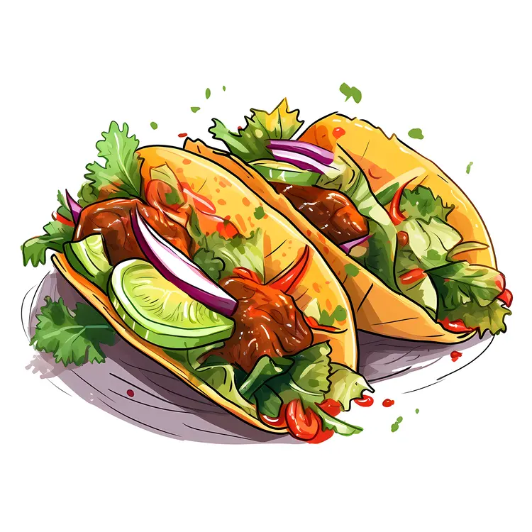 Delicious Tacos with Fresh Ingredients