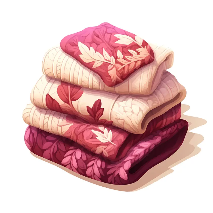 Cozy Stack of Sweaters for Winter