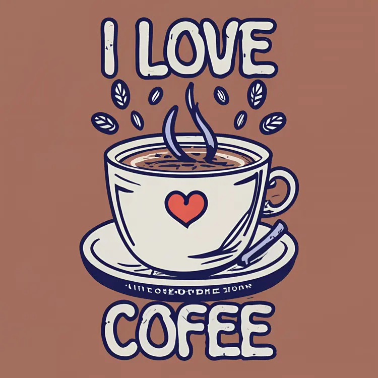 I Love Coffee Cup with Heart