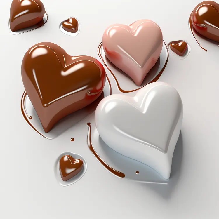 Heart-shaped Chocolates for Valentine's Day