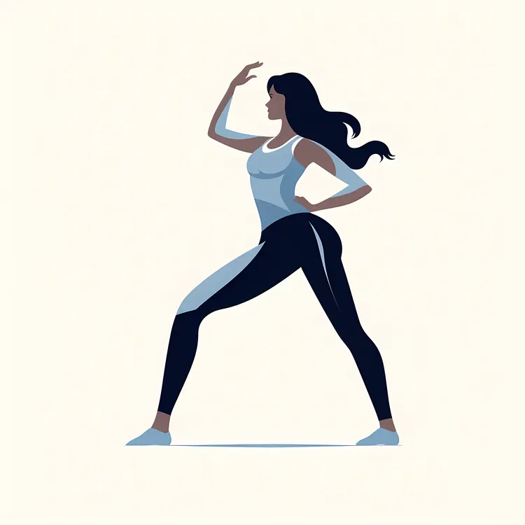 Woman in Workout Pose