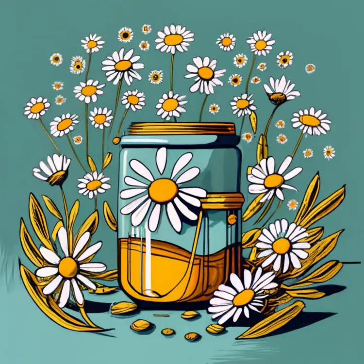 Chamomile Tea in Jar