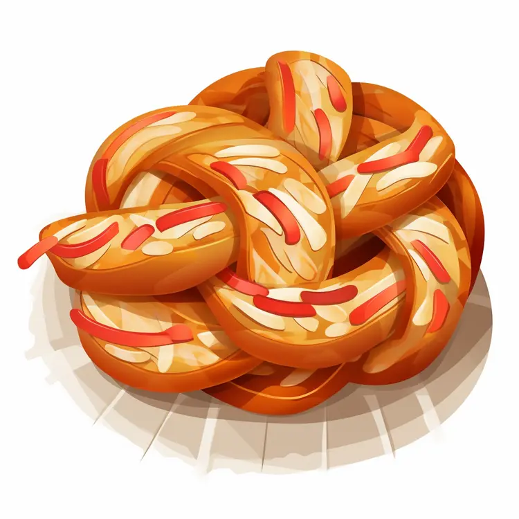 Delicious Soft Pretzel Illustration