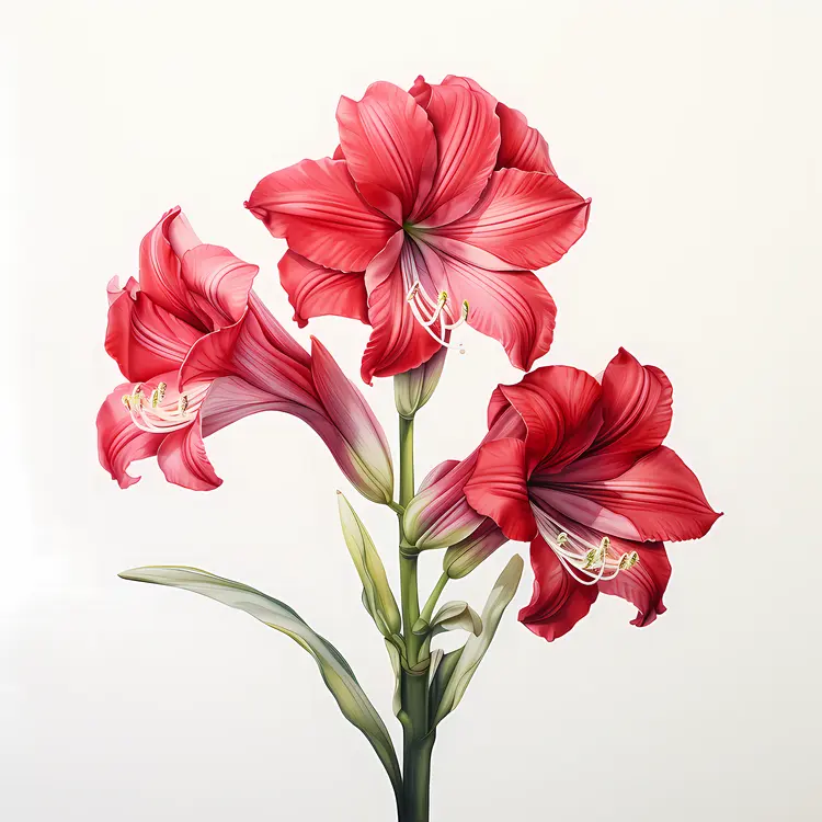 Red Flowers in Bloom