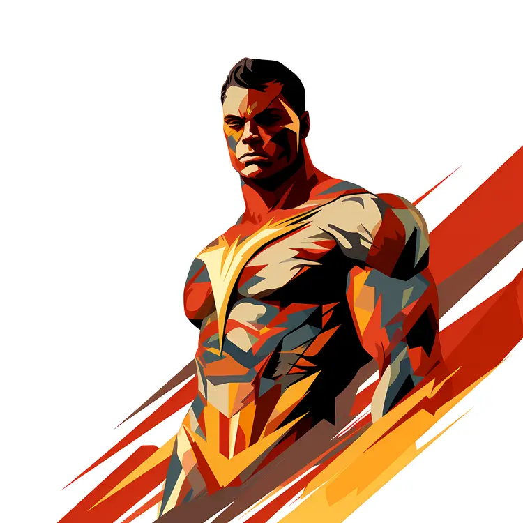 Colorful Superhero Illustration