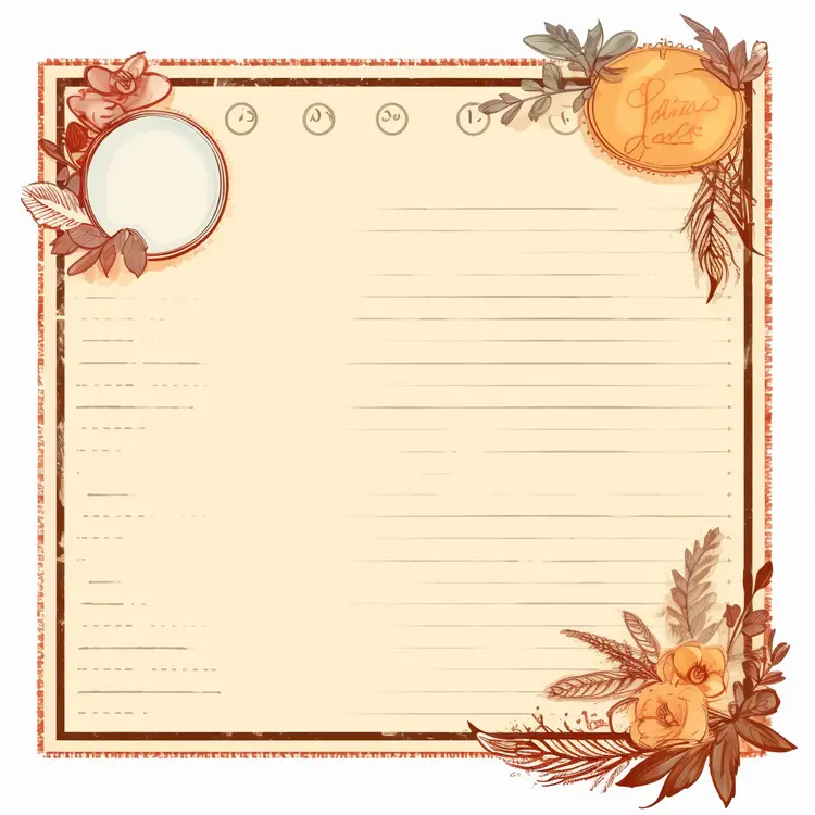Beautiful Floral Stationery for Notes