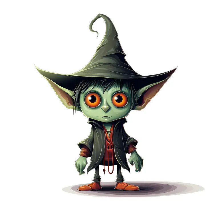 Green Goblin with Witch Hat